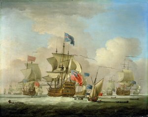 イギリスの戦争とスループ、1720年頃